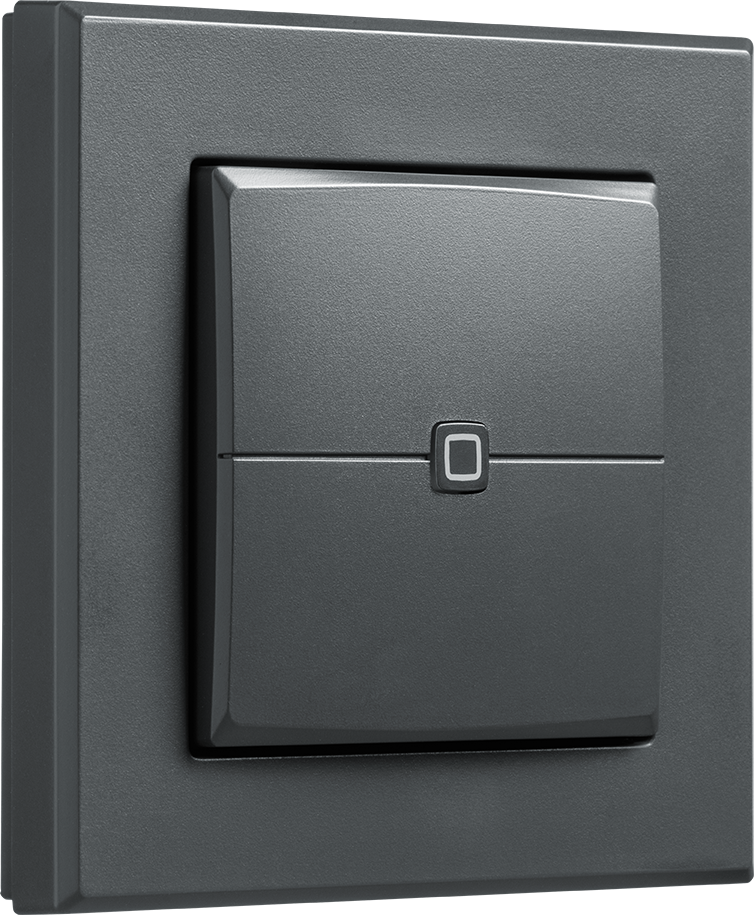 Homematic IP Wall-mount Remote Control – 2 buttons, anthracite - HmIP-WRC2-A-2