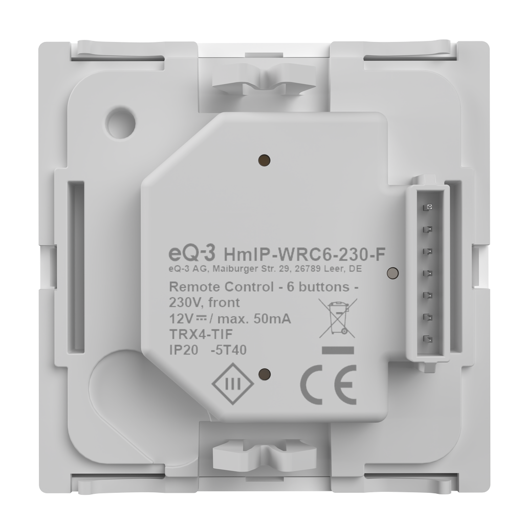 Homematic IP Wall-mounted Remote Control - 6 Buttons, 230 V - HmIP-WRC6-230
