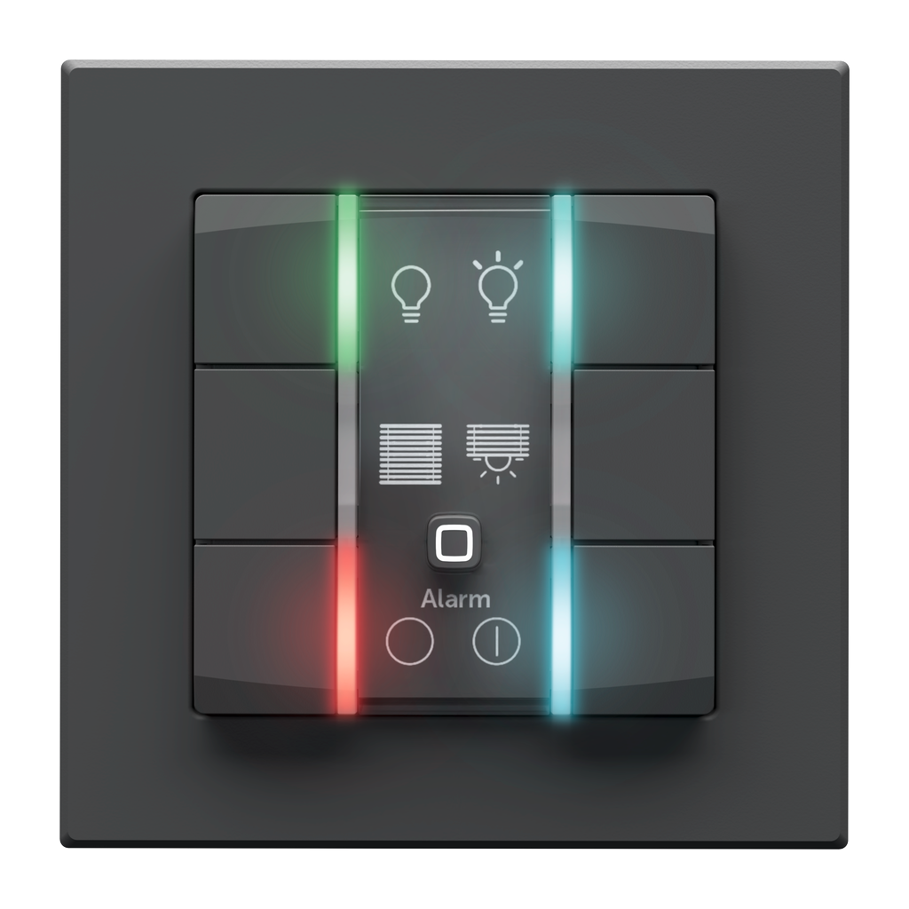Homematic IP Wall-mounted Remote Control - 6 Buttons, 230 V, anthracite - HmIP-WRC6-230-A