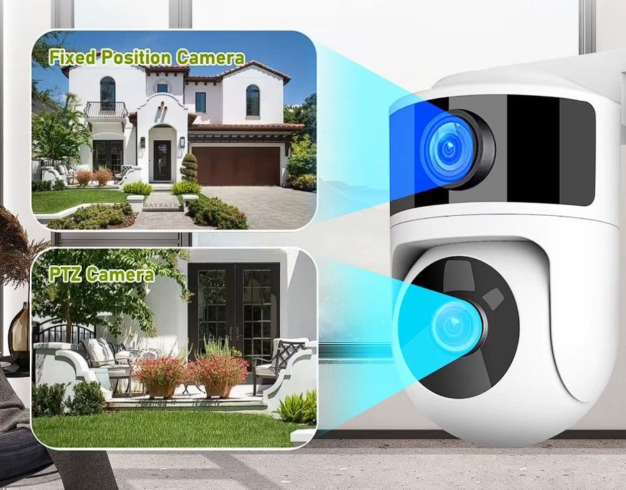 HDTV966-4MP Tuya Smart PT Dual Camera 4MP WiFi