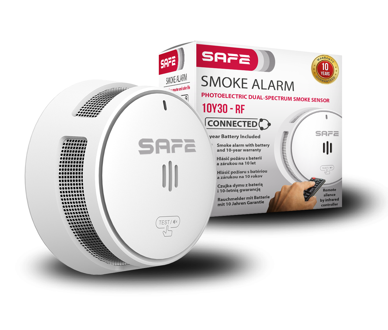 SET FIRE &amp; CO - 1x SAFE50HUB-WRF, 1x SAFE10Y30-RF, 1x SAFE10YDCO-RF