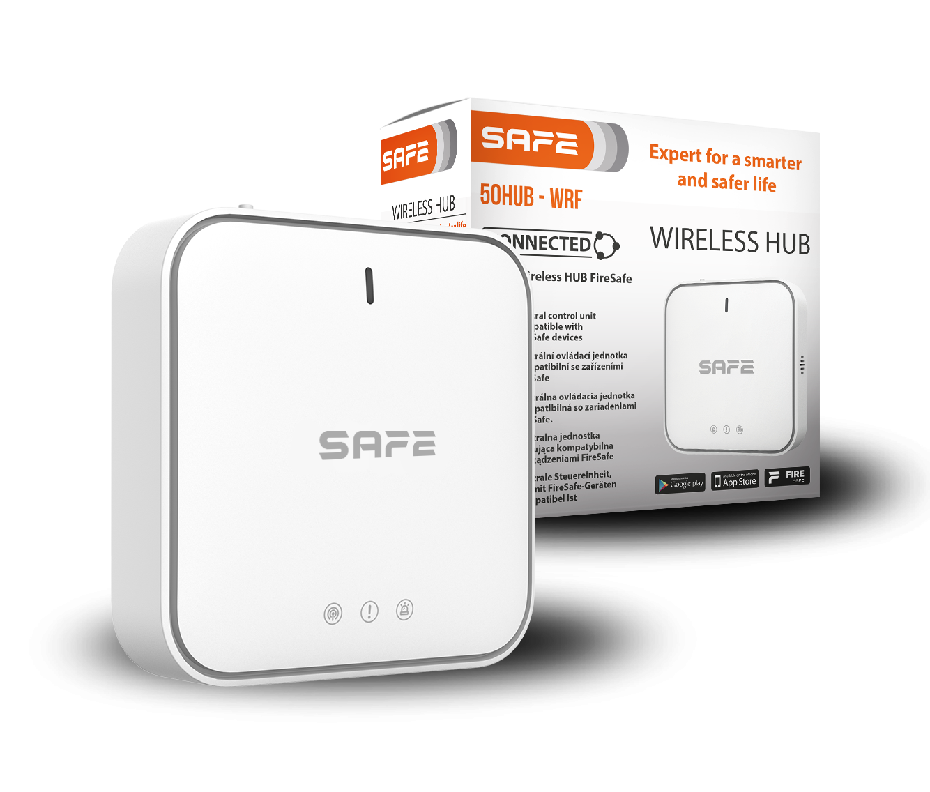 SET FIRE BASIC PLUS - 1x SAFE50HUB-WRF, 3x SAFE10Y30-RF