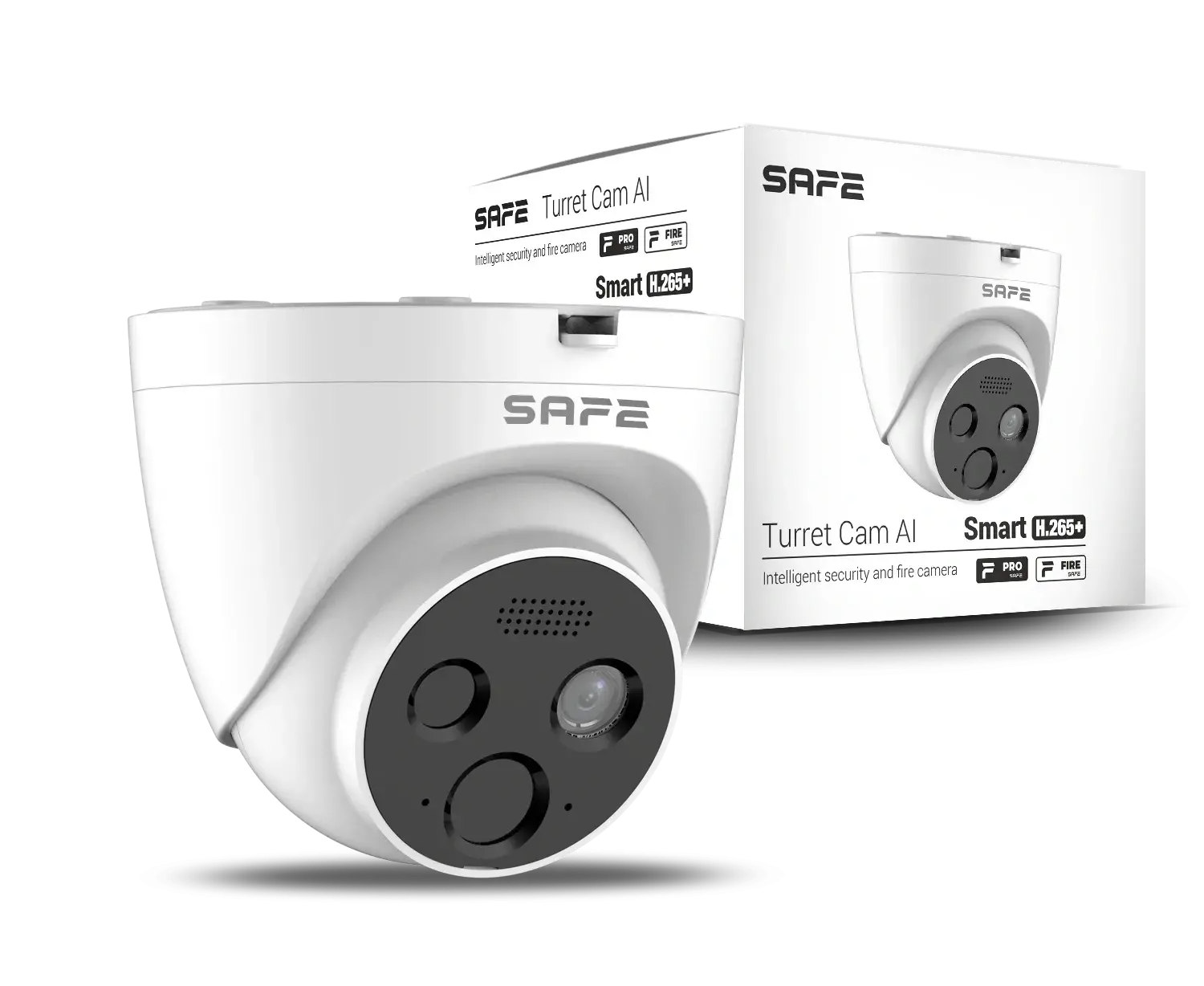 SAFE Turret Cam AI, white