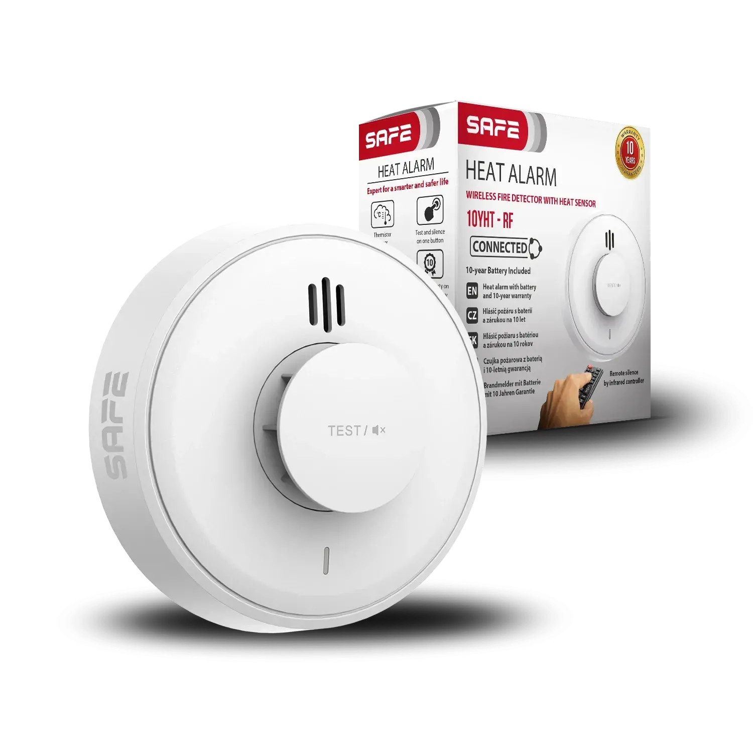 SAFE 10YHT-RF Wireless heat fire detector