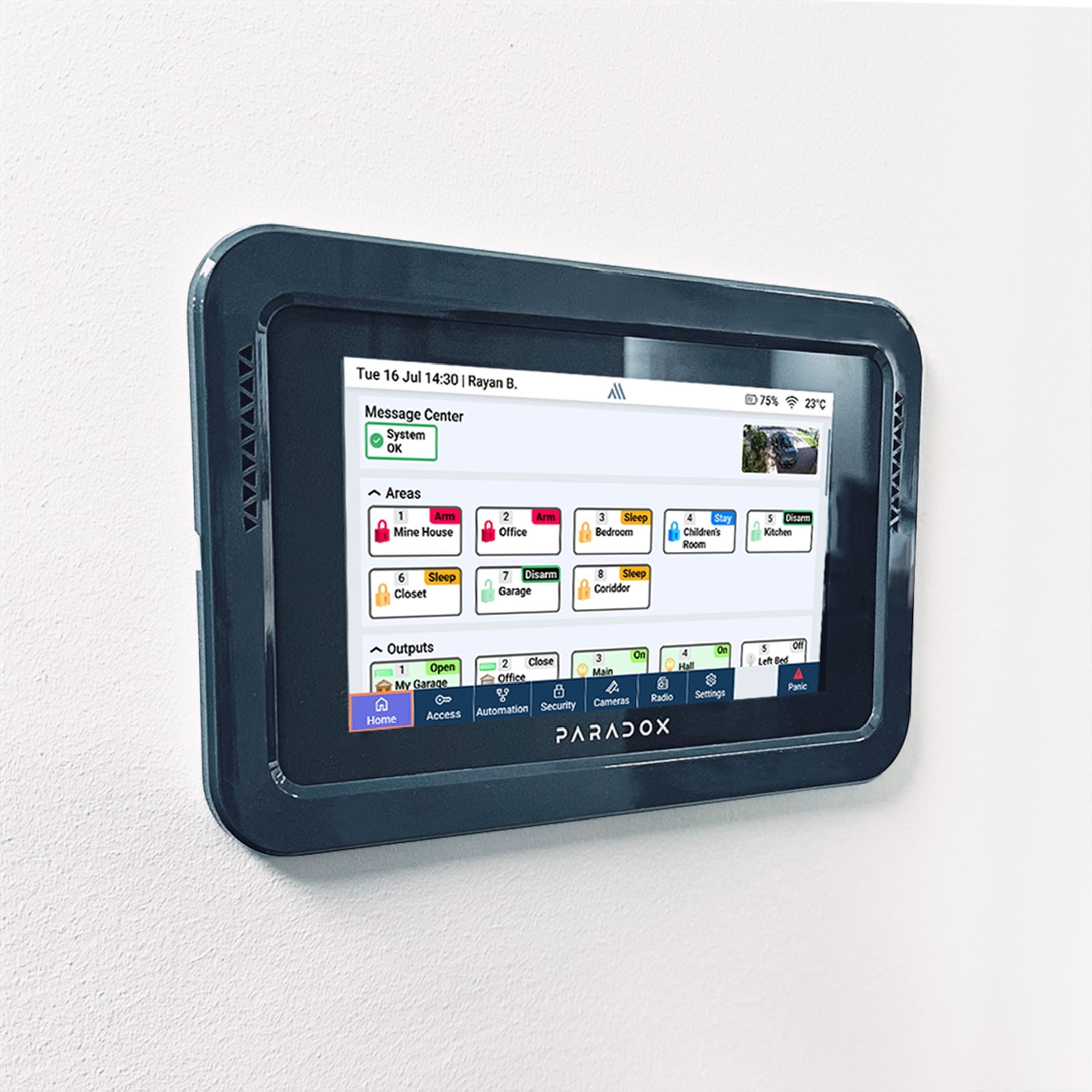 K70MWB-G Rám pro instalaci klávesnice M70 do stěny
