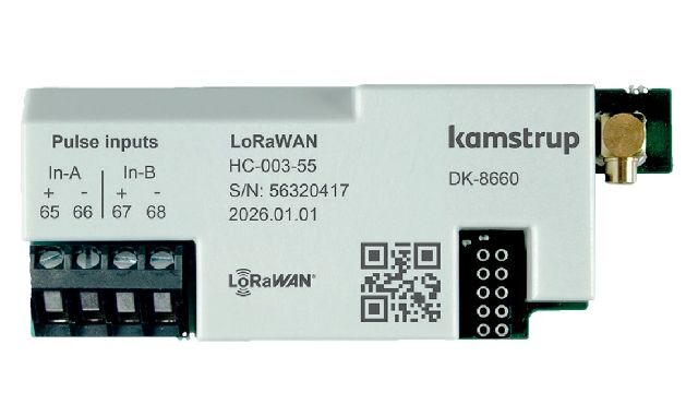 Kamstrup modul xx3 LoRaWan, inputs (In-A, In-B), 868 MHz